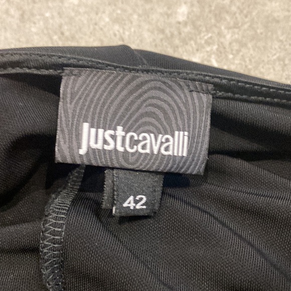 JUST CAVALLI black snake buckle dress, size 42/6 *as is - Picture 5 of 11